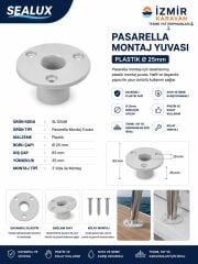 SEALUX TEKNE PASARELLA MONTAJ AYAĞI PLASTİK BEYAZ
