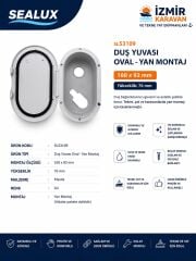 SEALUX KARAVAN TEKNE DIŞ DUŞ YUVASI YAN MONTAJ SICAK SOĞUK İÇİN