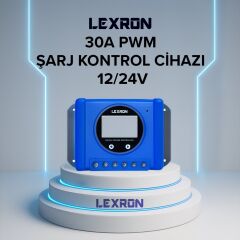 LEXRON 30 AMPER Pwm Şarj Regülatörü 12/24V